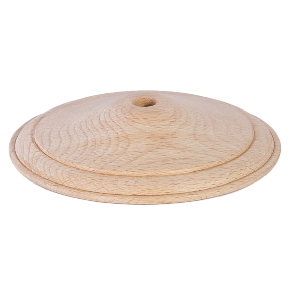 B&P Lamp® 2 1/2 Inch Diameter Wooden Vase Cap, Unfinished