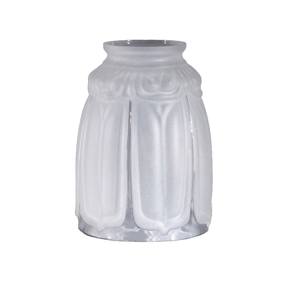 B&P Lamp® 2 1/4" Fitter, Clear And Frosted Panel Shade