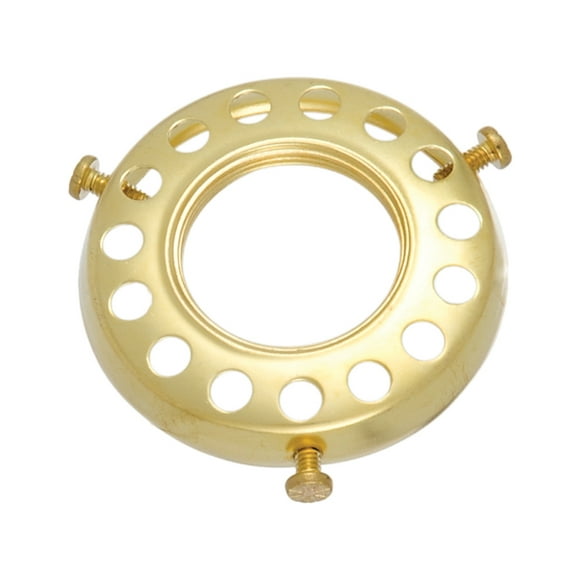 B&P Lamp® 2 1/4" Fitter, Screw-On, Uno-Type Shade Holder, Unfinished Brass
