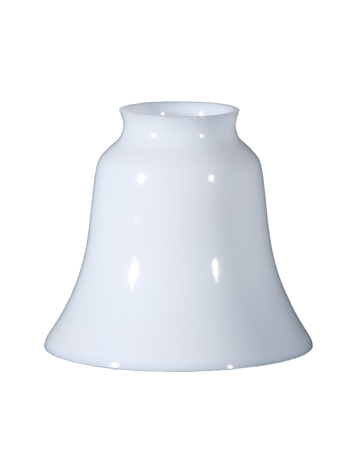 B&P Lamp® 2 1/4 Inch Fitter Flair Style Hand Blown Opal Glass Fixture