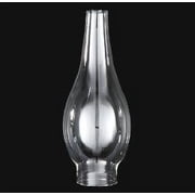 B&P Lamp  2 1/8 Inch by 9 1/8 Inch #0 Bombe Style Clear Glass Lamp Chimney for Vintage and Antique Style Lighting