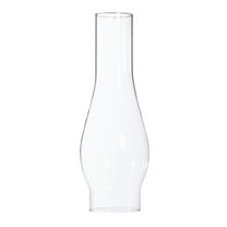 B&P Lamp® 2 5/8 Inch by 10 Inch Clear Glass Lamp Chimney for Rayo & Central Draft Burners on Vintage and Antique Style Globes