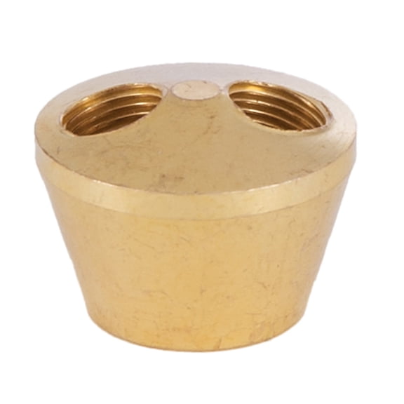 B&P Lamp® 2 Hole Turned Brass Cluster