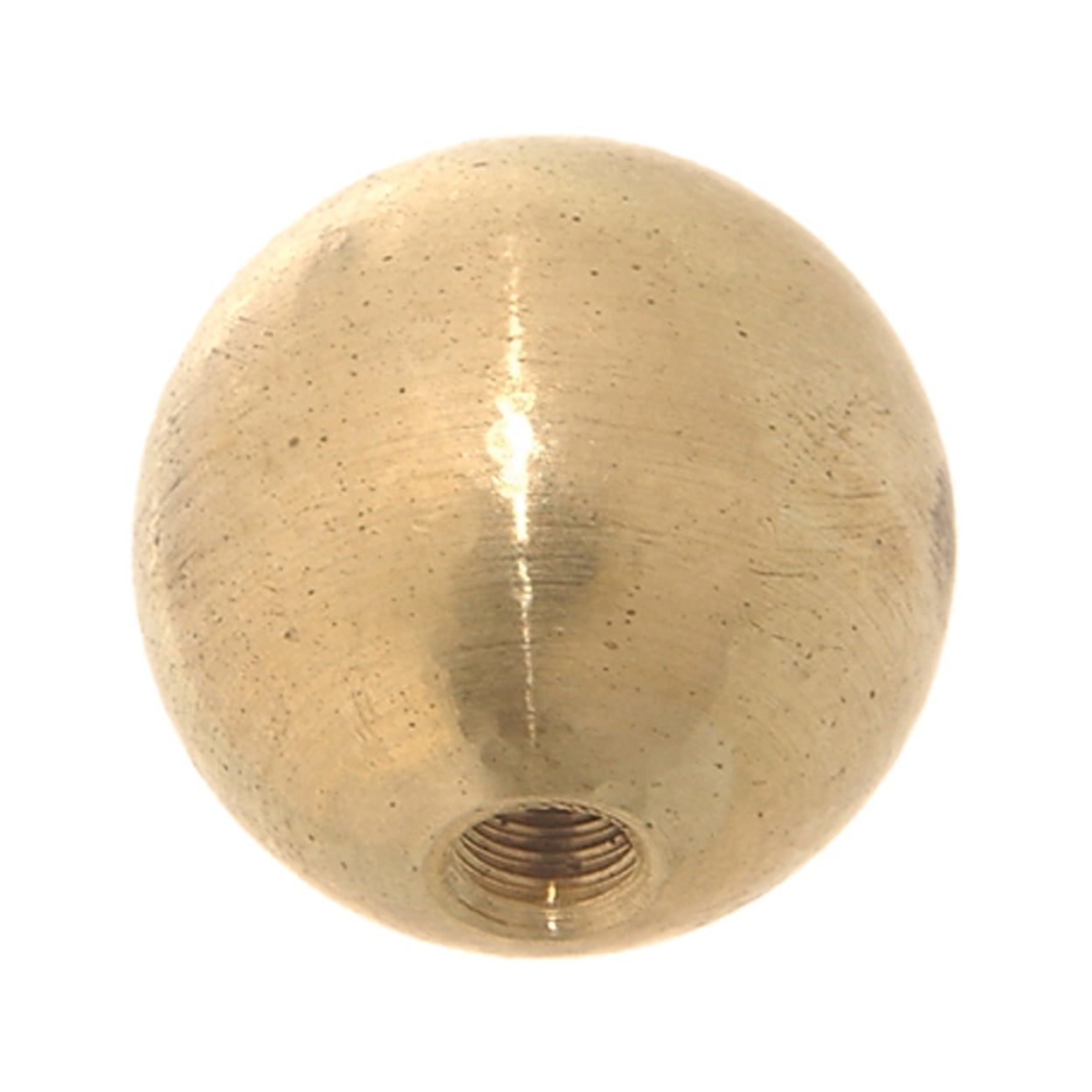 3/4" Diameter Unfinished Brass Ball Finial