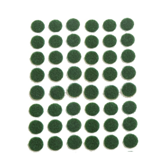 B&P Lamp 3/8 Inch Diameter Adhesive Backed, Green Felt Dots, 1,000 Count