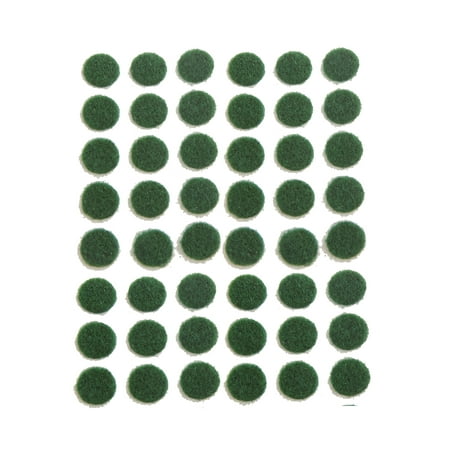 B&P Lamp® 3/8 Inch Diameter Adhesive Backed, Green Felt Dots, 100 Count