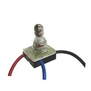 B&P Lamp® On-Off Push Button Switch with Brass Nut - Walmart.com