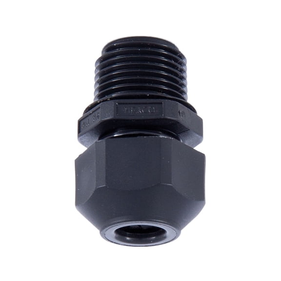 B&P Lamp® 3/8M Black Large Cord Grip Bushing