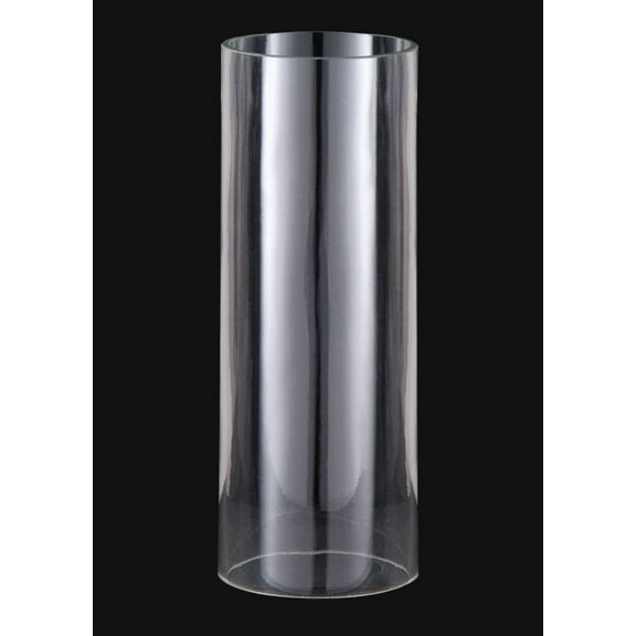 B&P Lamp® 3" By 8" Mid-Century Modern Clear Cylinder Shades