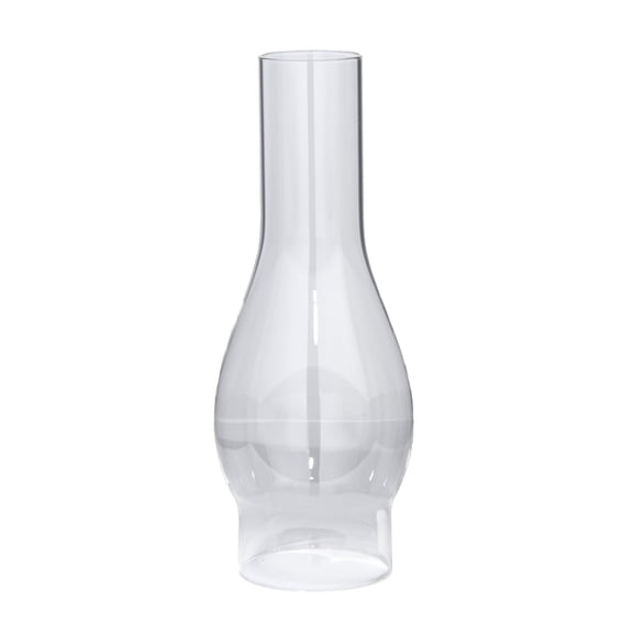 B&P Lamp 3 Inch by 10 Inch Clear Glass Oil Lamp Chimney for Vintage and Restoration of Antique Oil and Kerosene Lamps