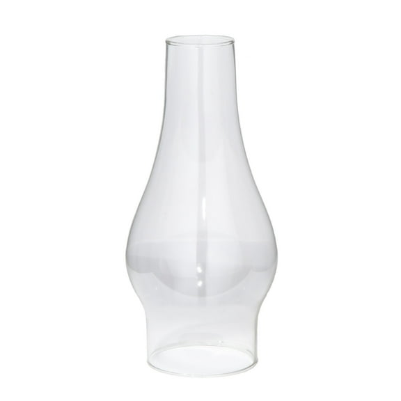 B&P Lamp® 3 Inch Base by 8 1/2 Inch Height Clear Glass Oil or Kerosene Lamp Chimney
