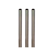 B&P Lamp  3 PIECES 1/4 IP X 36" All Thread Pipe, 1/2" Diameter Zinc Plated Steel For Floor and Table Lamp Restoration