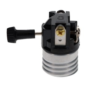 B&P Lamp&reg; 3-Terminal Med. Base, Turn Knob Socket Interior