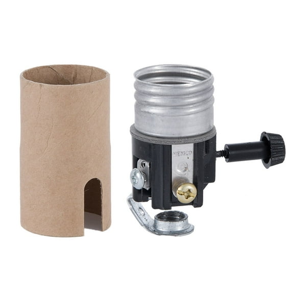 B&P Lamp® 3-Way Socket Interior For 3-Way Light Bulbs. Has 1/8F Threaded Connector