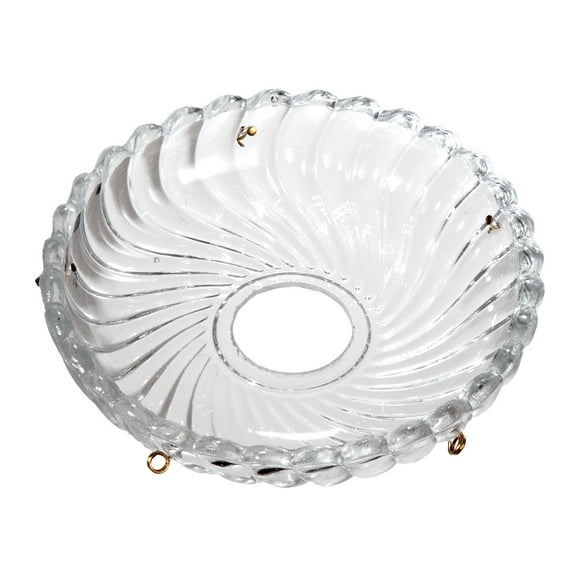 B&P Lamp® 4" (100Mm) Diameter, Clear Glass Bobeche, 6 Pins