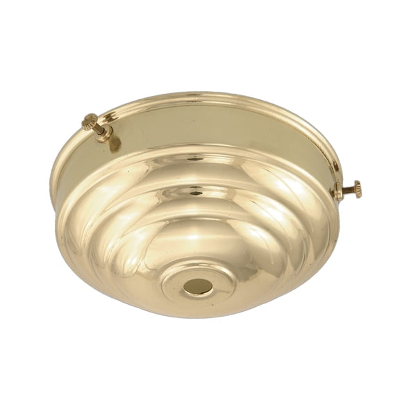 B&P Lamp 4" Fitter, Brass Deco Style Shade Holder