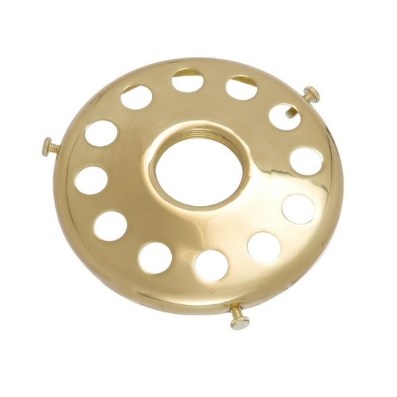 B&P Lamp® 4" Fitter, Screw-On Uno Type Shade Holder, Polished & Lacq.