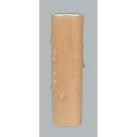 B&P Lamp® 4" Ht., Tan Beeswax Candle Cover, Candelabra Base