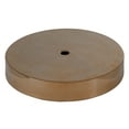 thumbnail image 1 of B&P Lamp® Antique Brass Spun Brass Lamp Base, 4 Inch Diameter, Modern Style, No Wire Hole, 1/8F Center Hole, 1 of 2
