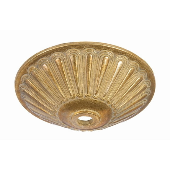 B&P Lamp® 4 Inch Diameter Die Cast Brass Ceiling Light Canopy Plate or Cap