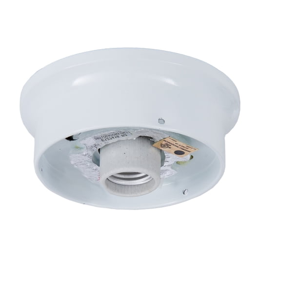 B&P Lamp® 4 Inch Fitter Wired Flush Mount Ceiling Fixture, White