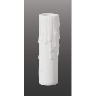 1-1/2 nch Square Whte Polybeeswax Candelabra Sze Candle Covers, Choce of Heght (19907 1-1/2 nch Square Whte Polybeeswax Candelabra Sze Candle Covers, Choce of Heght (19907
