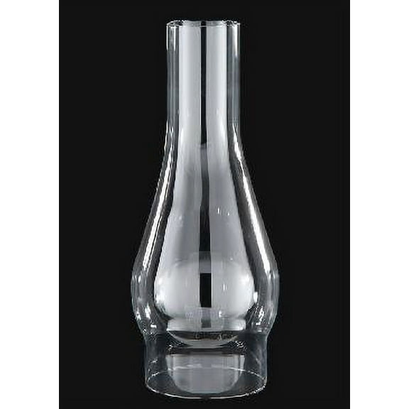 B&P Lamp® 4 Inch by 12 Inch Glass Lamp Chimney Crystal Clear Glass for Vintage and Antique Style Globes