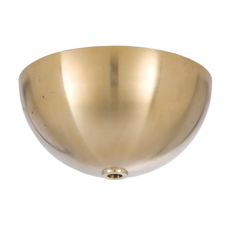 B&P Lamp® 5 1/2 Inch Diameter, 2 3/4 Inch Height, Brass Dome Shaped Ceiling Light Canopy Plate