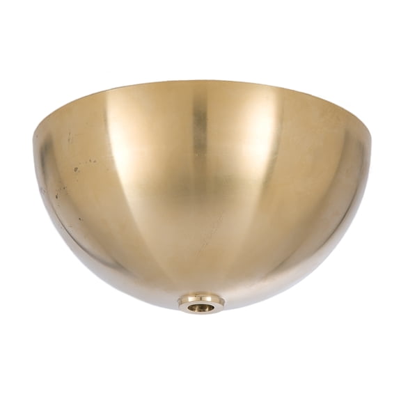 B&P Lamp® 5 1/2 Inch Diameter, 2 3/4 Inch Height, Brass Dome Shaped Ceiling Light Canopy Plate