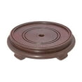 thumbnail image 1 of B&P Lamp® 5 1/2 Inch Top Inset Diameter Oriental Wooden Base, Waxed Rosewood Finish, 1 of 1
