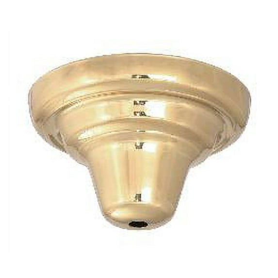 B&P Lamp® 5 1/4 Inch Diameter, Brass Ceiling Light Canopy Plate, 1/8 Ip Slip Ch, Nickel Plated