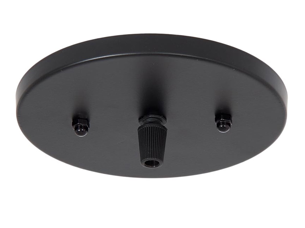 Black Modern Steel Canopy Kit with Hardware