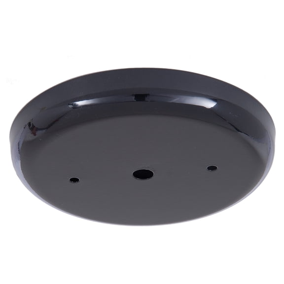 B&P Lamp® Black 5 1/4 Inch Steel Ceiling Light Canopy Plate
