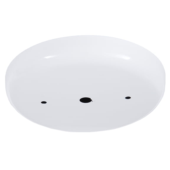 B&P Lamp® White 5 1/4 Inch Steel Ceiling Light Canopy Plate