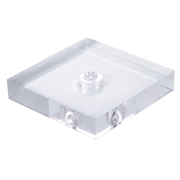 B&P Lamp® 5 Inch Diameter Clear Square Acrylic Break