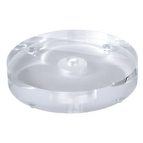 B&P Lamp® 5 Inch Diameter Round Acrylic Footed Lamp Base