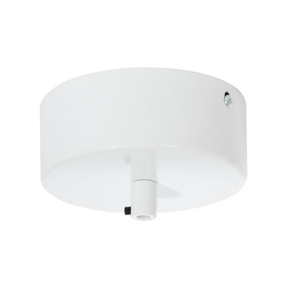 B&P Lamp® 5 Inch Diameter by 2 Inch Height Pendant Canopy Kit to Mount LED Driver, White Finish