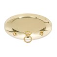 thumbnail image 1 of B&P Lamp® 5 Inch Modern Shallow Ceiling Light Canopy Plate Kit (Brass), 1 of 3