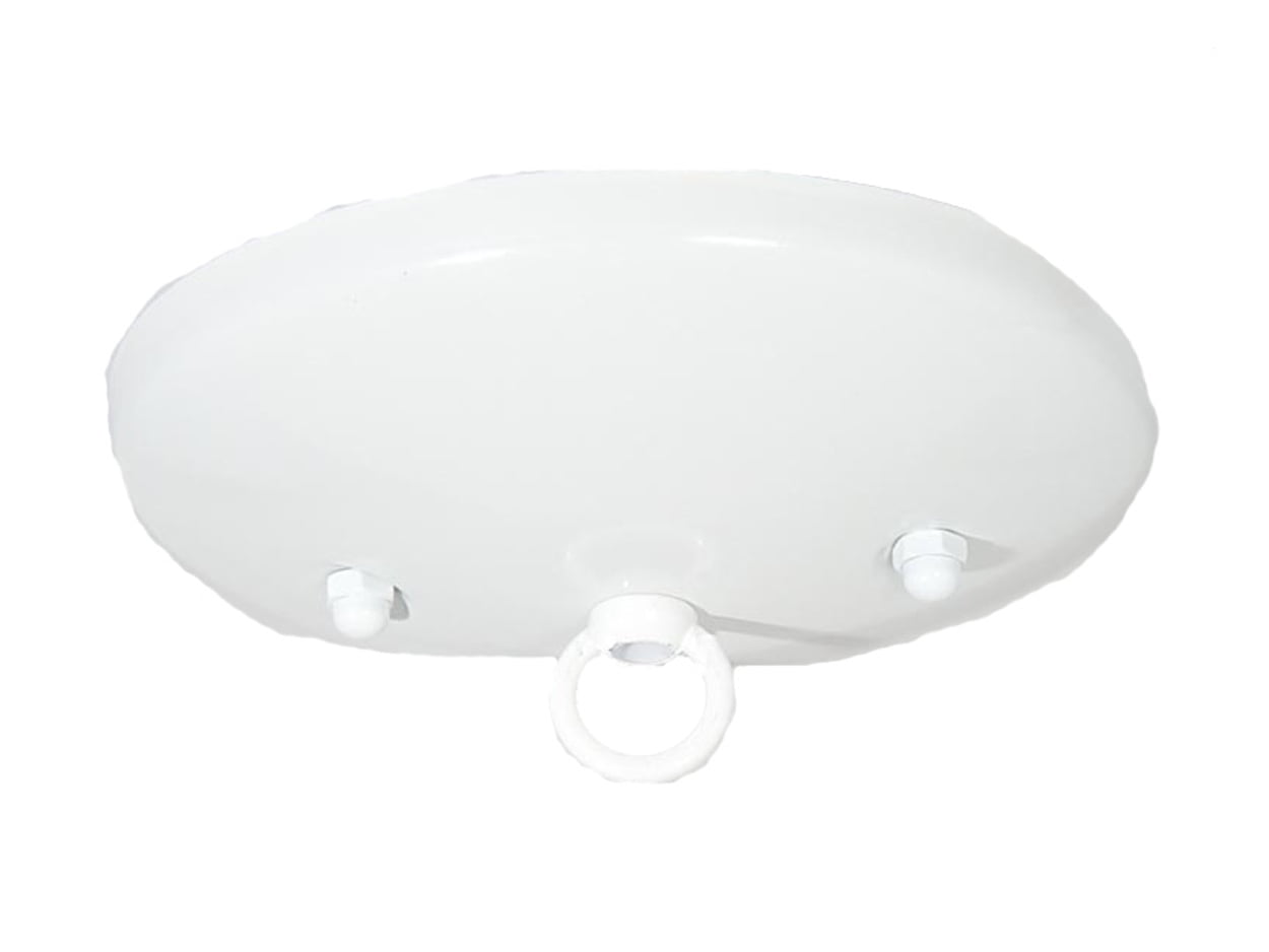 White Modern 5-Inch Metal Ceiling Canopy Kit