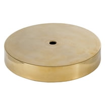 B&P Lamp® 5 Inch Unfinished Brass Finish Modern Style Spun Lamp Base