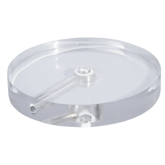 B&P Lamp® 6 1/2 Inch Diameter Round Clear Acrylic Lamp Base With Wire Way