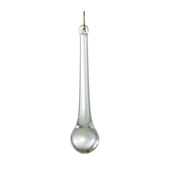 B&P Lamp  6" (152mm) Clear Tear Drop w/ Brass pin