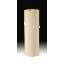 B&P Lamp® 6" Height, Ivory-Tinted Drip Candle Covers, Standard Size