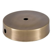 B&P Lamp® 6 Inch Antique Brass Finish Modern Style Spun Lamp Base