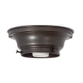 thumbnail image 1 of B&P Lamp® 6 Inch Diameter, 3-1/4 Inch Fitter, Solid Brass Wired Flush Mount Ceiling Fixture, Antique Bronze Finish, 1 of 2