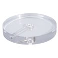 thumbnail image 1 of B&P Lamp® 6 Inch Diameter Round Clear Acrylic Lamp Base With Wire Way, 1 of 2
