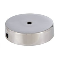 B&P Lamp® 6 Inch Nickel Plated Brass Finish Modern Style Spun Lamp Base