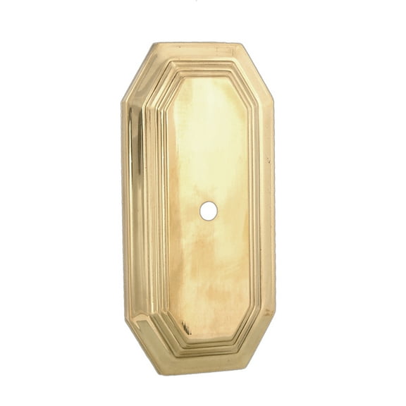 B&P Lamp 7 1/2" Brass Back Plate, Polished & Lacq. Brass