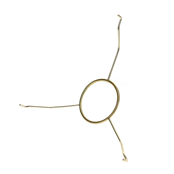 B&P Lamp® 7" Fitter Tripod Shade Holder For No. 2 Size Brass Plated Kerosene Lamp Burners