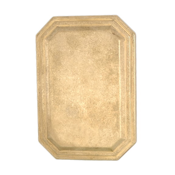 B&P Lamp 7" Ht. Die Cast Brass Back Plate, Unfinished